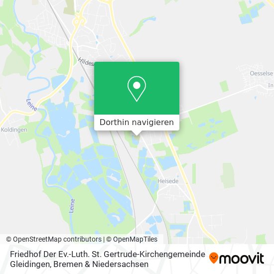 Friedhof Der Ev.-Luth. St. Gertrude-Kirchengemeinde Gleidingen Karte
