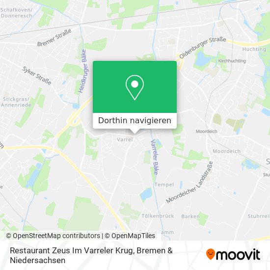 Restaurant Zeus Im Varreler Krug Karte
