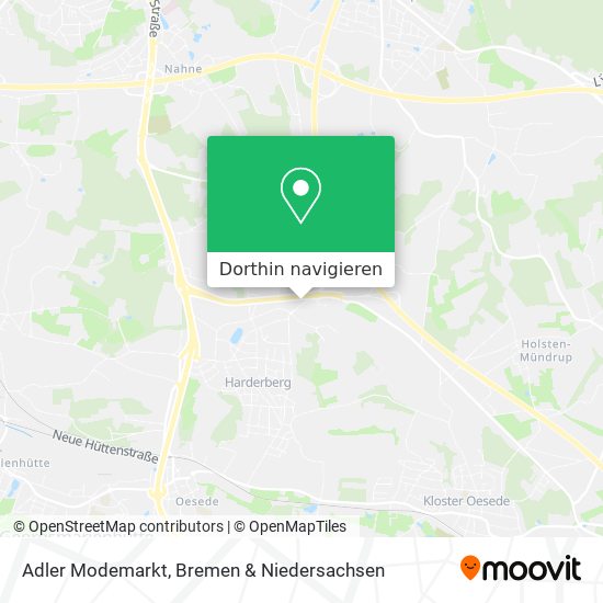 Adler Modemarkt Karte