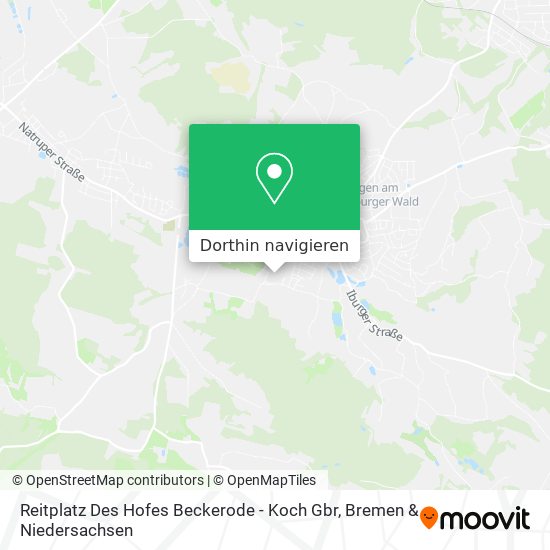 Reitplatz Des Hofes Beckerode - Koch Gbr Karte