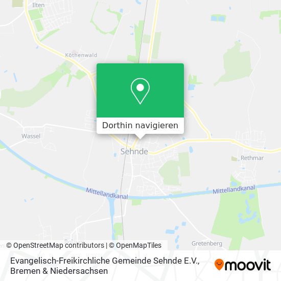 Evangelisch-Freikirchliche Gemeinde Sehnde E.V. Karte