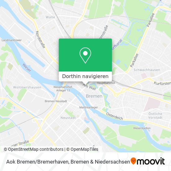 Aok Bremen/Bremerhaven Karte