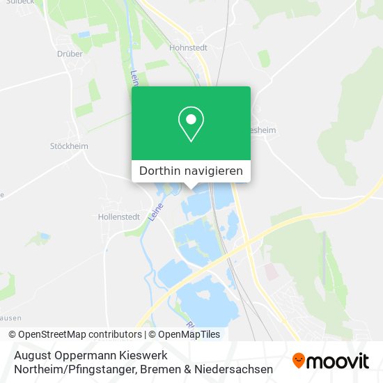 August Oppermann Kieswerk Northeim / Pfingstanger Karte