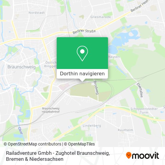 Railadventure Gmbh - Zughotel Braunschweig Karte