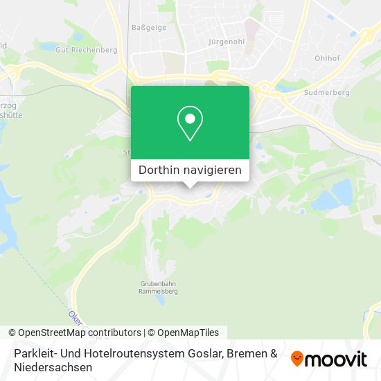 Parkleit- Und Hotelroutensystem Goslar Karte