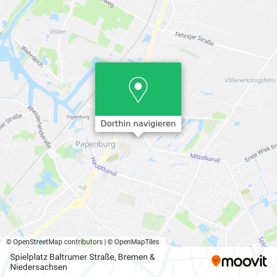 Spielplatz Baltrumer Straße Karte