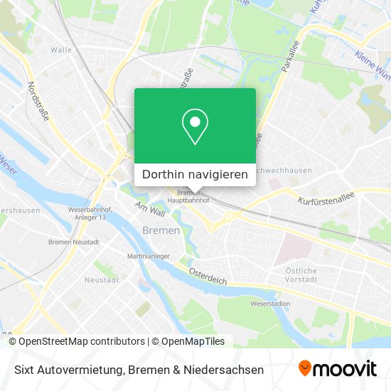 Sixt Autovermietung Karte