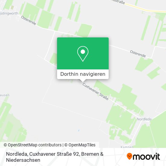 Nordleda, Cuxhavener Straße 92 Karte