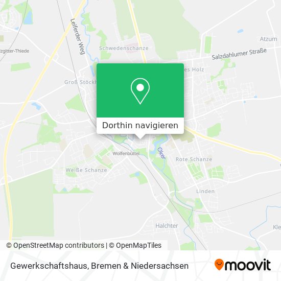 Gewerkschaftshaus Karte