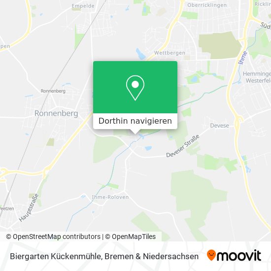 Biergarten Kückenmühle Karte