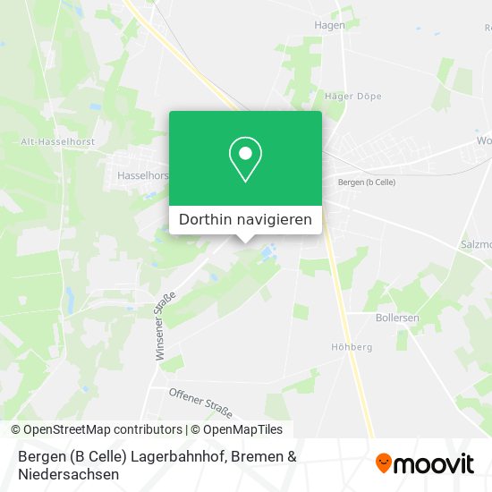 Bergen (B Celle) Lagerbahnhof Karte
