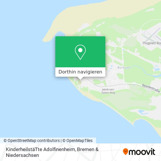 KinderheilstäTte Adolfinenheim Karte