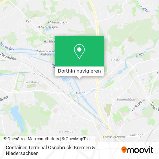 Container Terminal Osnabrück Karte
