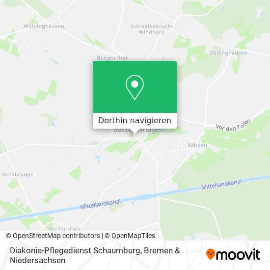 Diakonie-Pflegedienst Schaumburg Karte