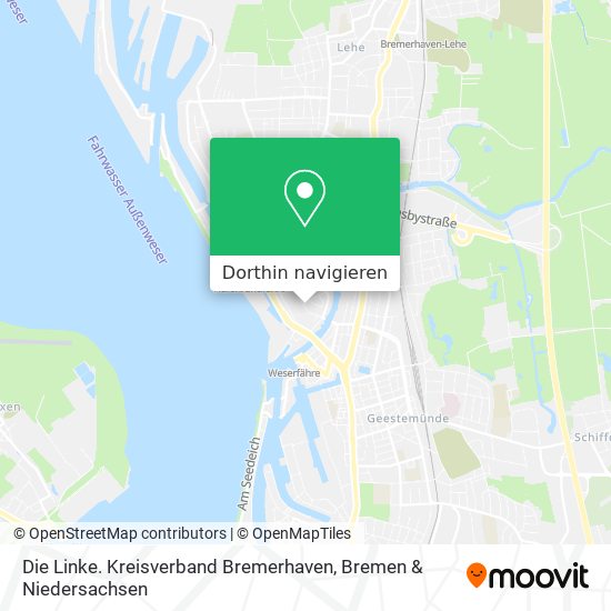 Die Linke. Kreisverband Bremerhaven Karte