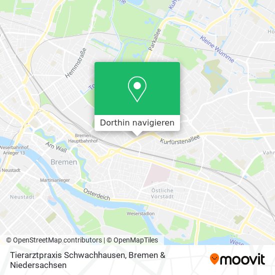 Tierarztpraxis Schwachhausen Karte