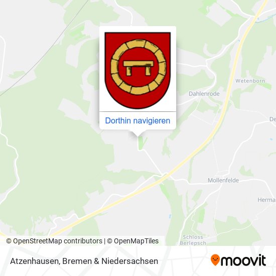 Atzenhausen Karte