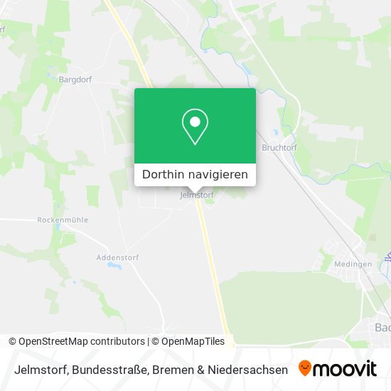 Jelmstorf, Bundesstraße Karte