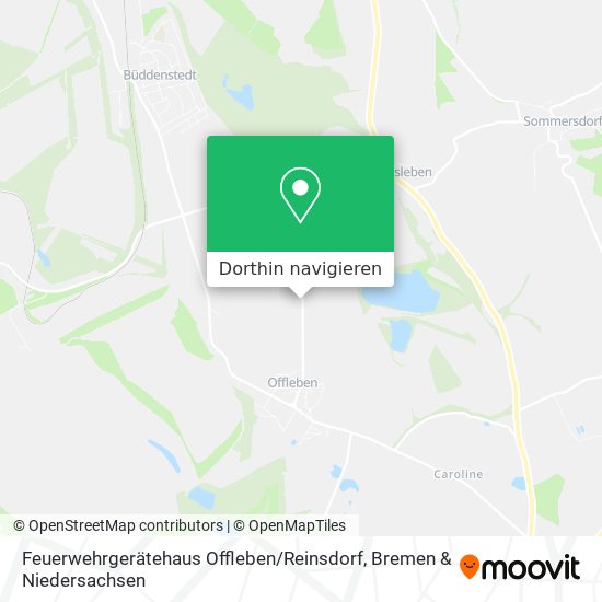 Feuerwehrgerätehaus Offleben / Reinsdorf Karte