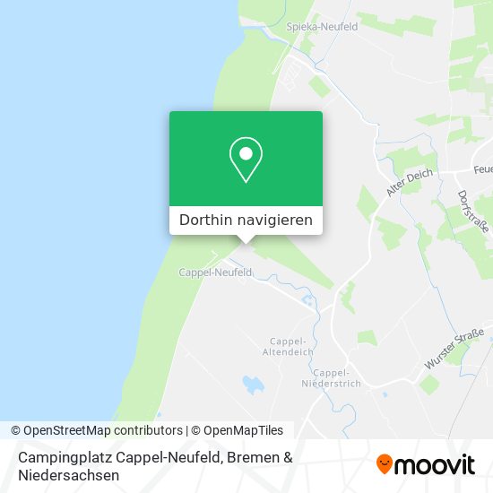 Campingplatz Cappel-Neufeld Karte