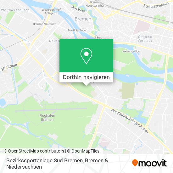 Bezirkssportanlage Süd Bremen Karte