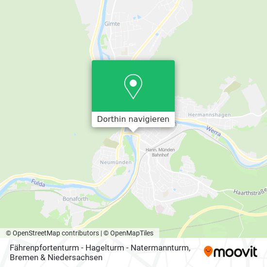 Fährenpfortenturm - Hagelturm - Natermannturm Karte