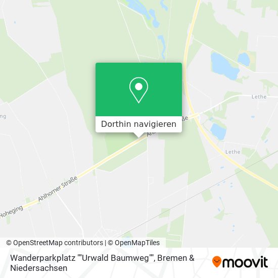 Wanderparkplatz ""Urwald Baumweg"" Karte