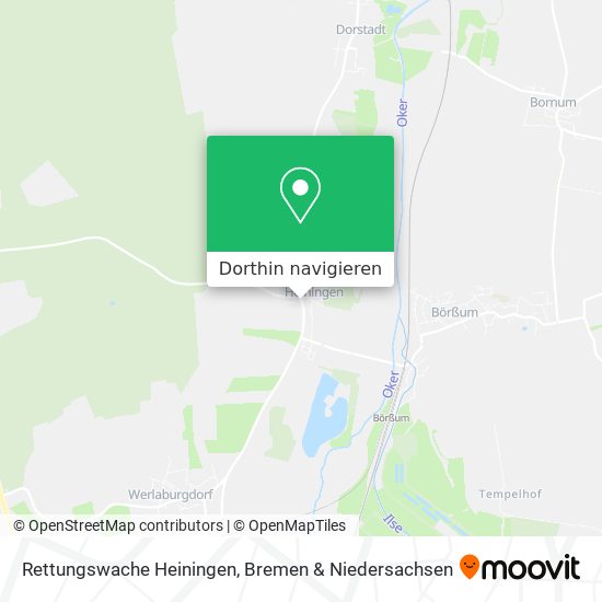 Rettungswache Heiningen Karte