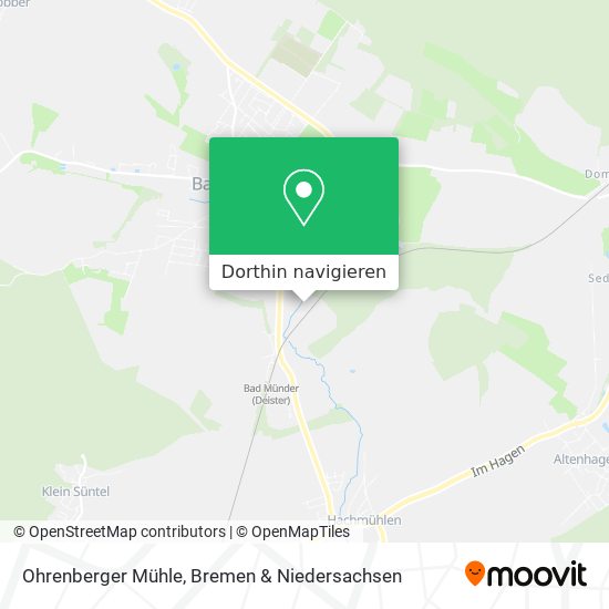 Ohrenberger Mühle Karte