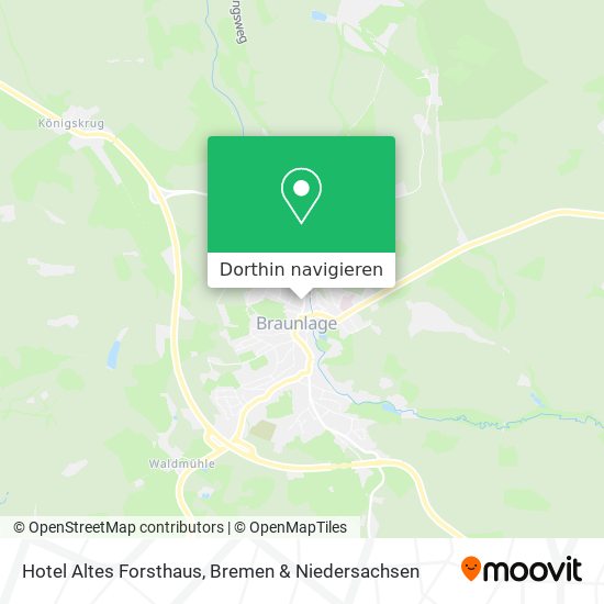 Hotel Altes Forsthaus Karte