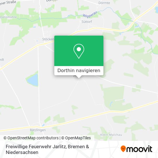 Freiwillige Feuerwehr Jarlitz Karte
