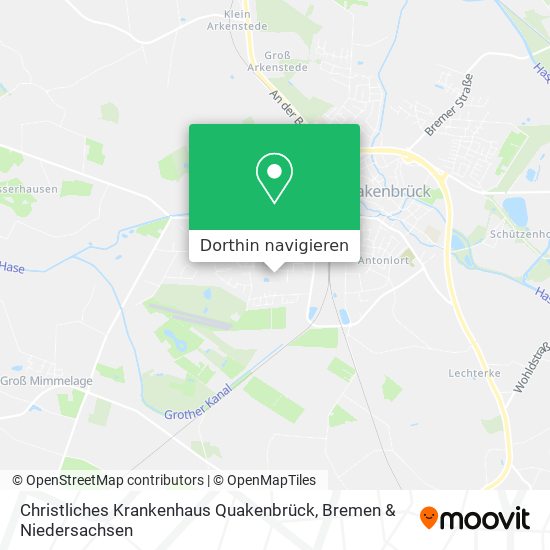 Christliches Krankenhaus Quakenbrück Karte