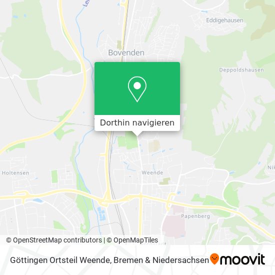 Göttingen Ortsteil Weende Karte