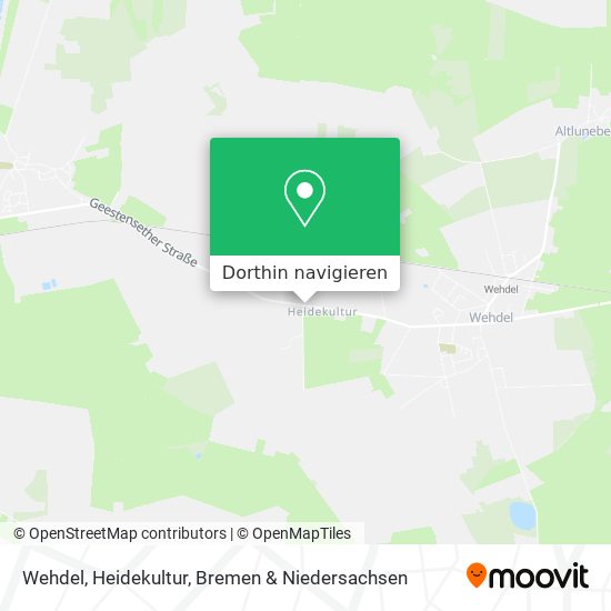 Wehdel, Heidekultur Karte