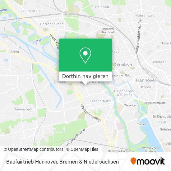 Baufairtrieb Hannover Karte