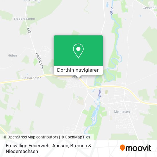 Freiwillige Feuerwehr Ahnsen Karte