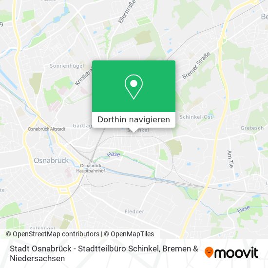 Stadt Osnabrück - Stadtteilbüro Schinkel Karte