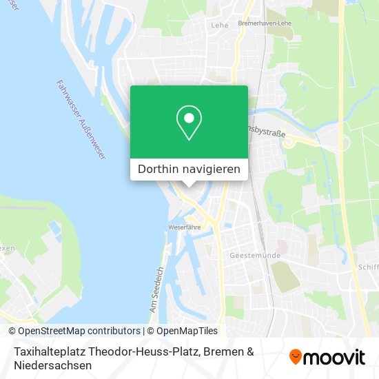 Taxihalteplatz Theodor-Heuss-Platz Karte