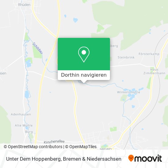 Unter Dem Hoppenberg Karte