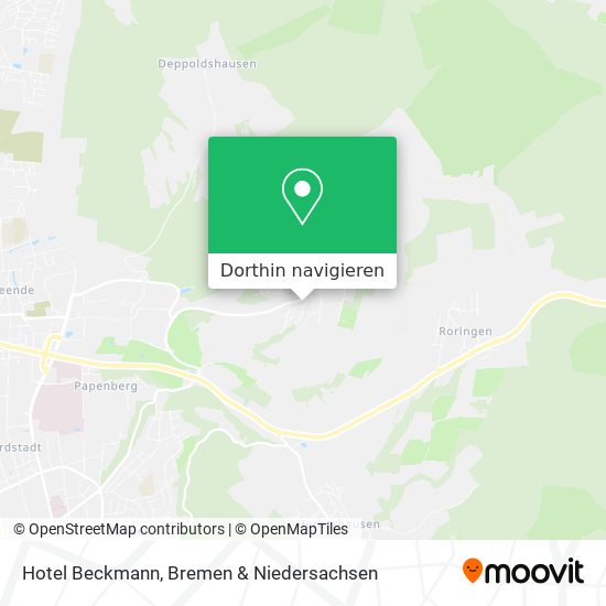 Hotel Beckmann Karte