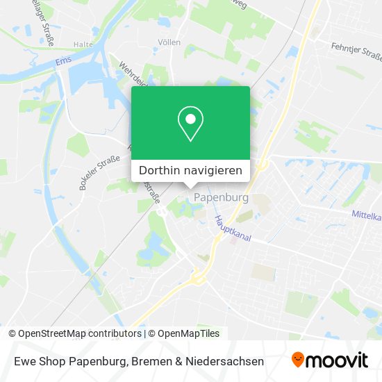 Ewe Shop Papenburg Karte