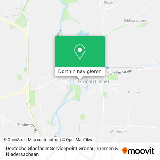 Deutsche Glasfaser Servicepoint Gronau Karte