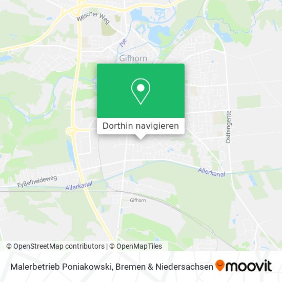Malerbetrieb Poniakowski Karte