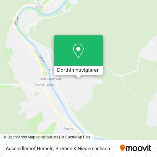 Aussiedlerhof Hemeln Karte