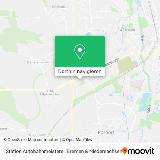 Station Autobahnmeisterei Karte