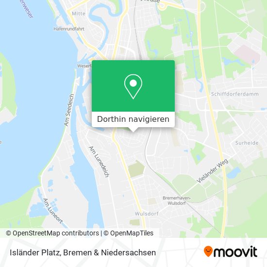 Isländer Platz Karte