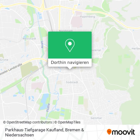 Parkhaus-Tiefgarage Kaufland Karte