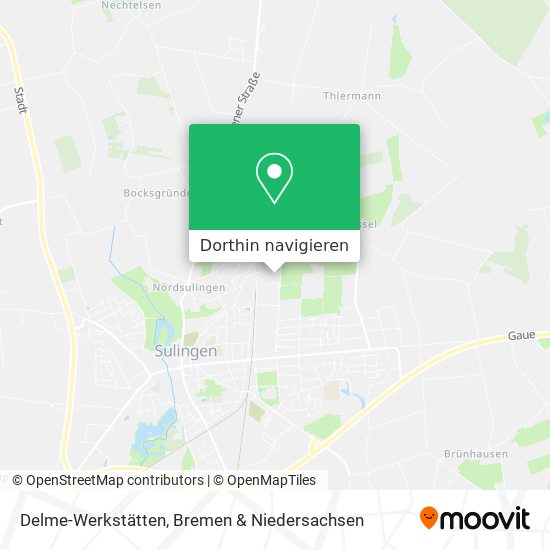 Delme-Werkstätten Karte