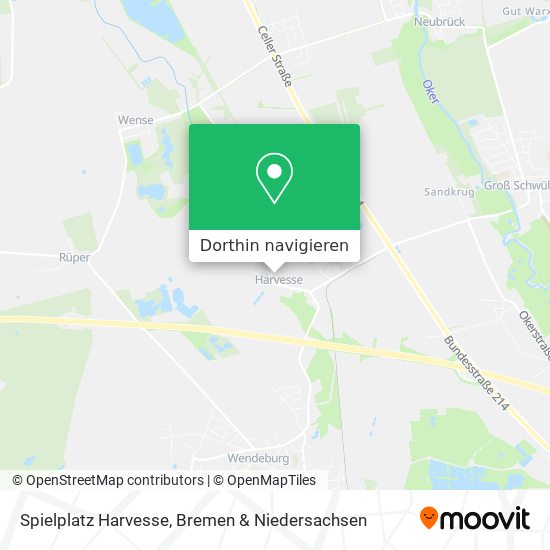 Spielplatz Harvesse Karte