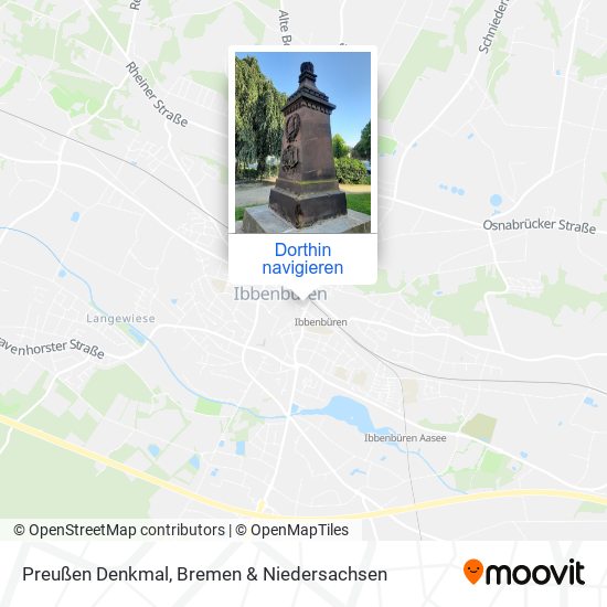 Preußen Denkmal Karte